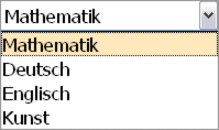 Fach auswählen